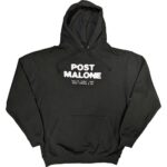 Post Malone 'Fangs 2023 Tour Dates' (Black) Pull Over Hoodie