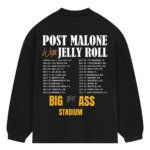 Post Malone With Jelly Roll Big Ass Stadium Tour Hoodie
