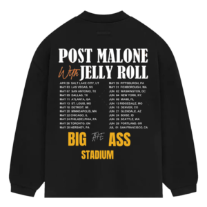 Post Malone With Jelly Roll Big Ass Stadium Tour Hoodie