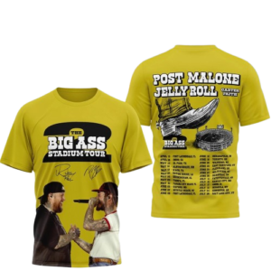 Post Malone And Jelly Roll The Big Ass Stadium Tour 2026 Shirt