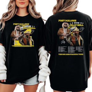 Post Malone Jelly Roll Stadium Tour Shirt, Country Music Merch 2026 T-Shirt