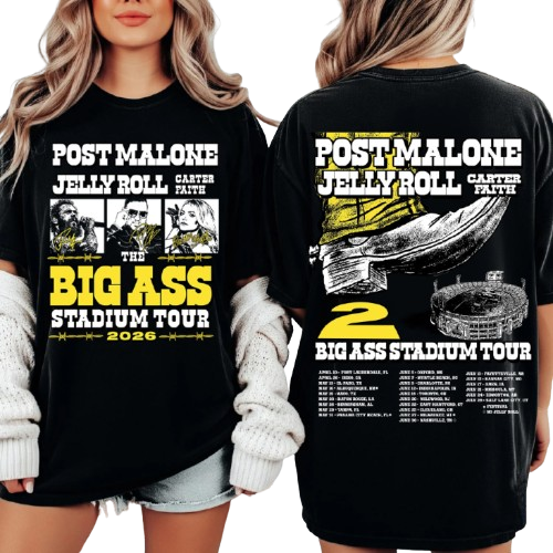 Post Malone Jelly Roll Tour Comfort Color Shirt Post Malone Jelly Roll Tour Comfort Color Shirt