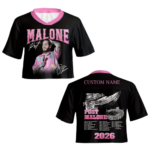Post Malone Stadium Tour 2026 Crop Top Jersey, Concert Merch