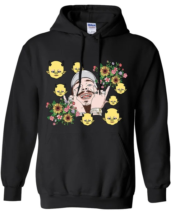 Post Malone Hoodie - Sunflower Tour Merch Gift for Fans Post Malone Hoodie - Sunflower Tour Merch Gift for Fans