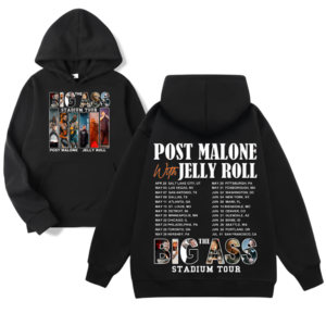 Post Malone With Jelly Roll Big Ass Stadium Tour Hoodie