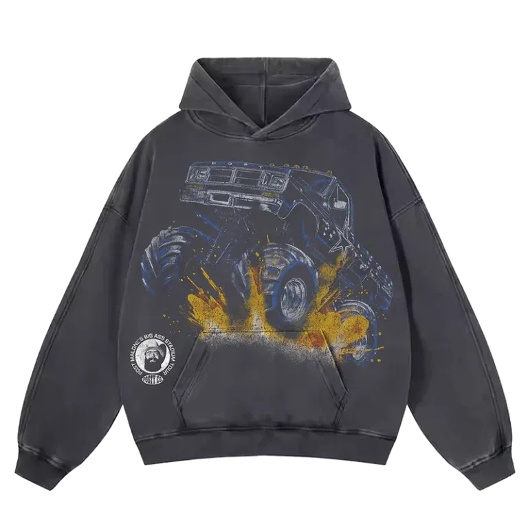 Post Malone X Dallas Cowboys Monster Truck Black Hoodie Post Malone X Dallas Cowboys Monster Truck Black Hoodie