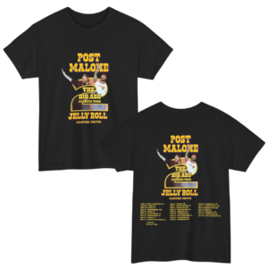 Post Malone With Jelly Roll Big Ass Stadium Tour Shirt
