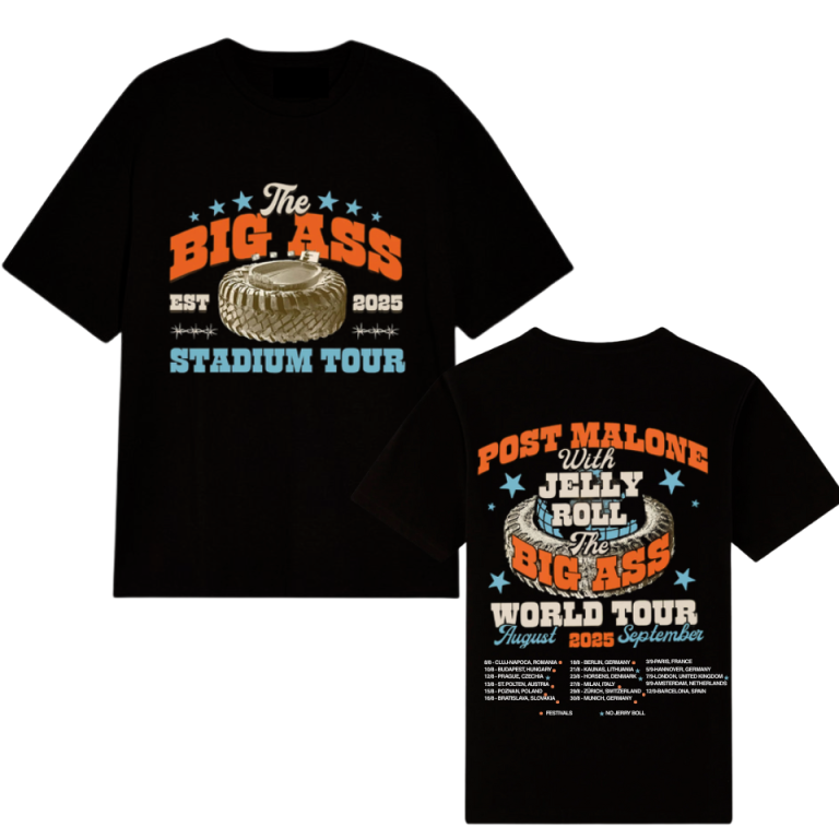 Post Malone The Big Ass World Tour 2025 Shirt