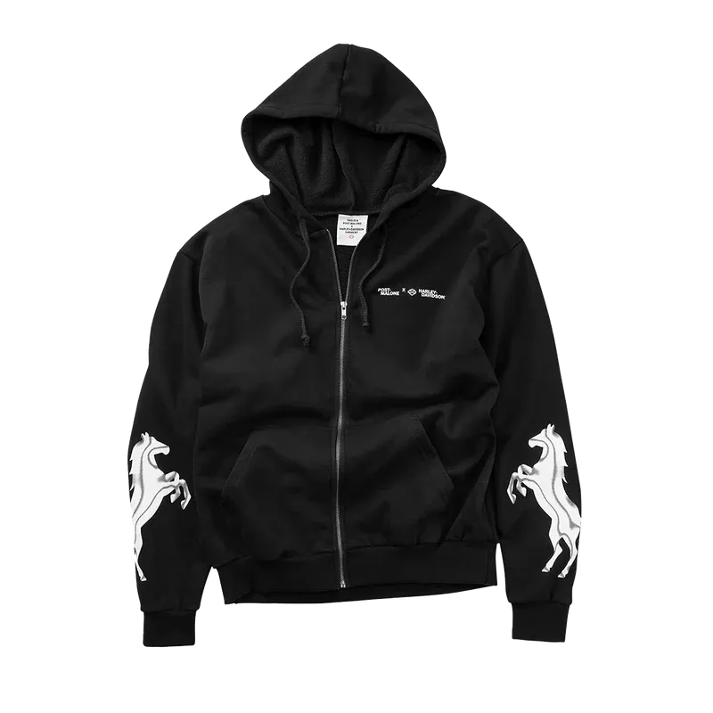 Post Malone x H-D Horsepower Zip Up Hoodie Post Malone x H-D Horsepower Zip Up Hoodie