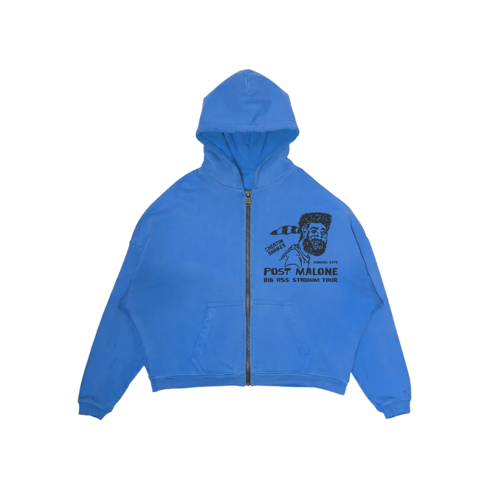 Post Malone x Cheatin Snakes Zip Up Hoodie Post Malone x Cheatin Snakes Zip Up Hoodie